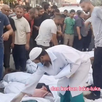 Miris, Potret RS Indonesia di Palestina Penuh Kantong Jenazah