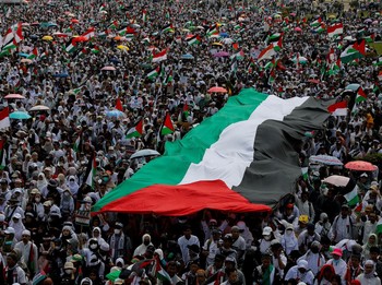 Potret Aksi Bela Palestina di Jakarta, Lawan Agresi Israel