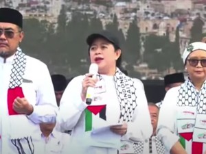 Aksi Bela Palestina, Puan Kutuk Kekejaman Israel