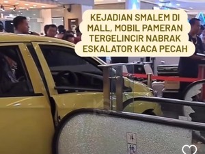 Sales Minta Maaf Usai Mobil Pameran Nyelonong Tabrak Pengunjung Mal Semarang