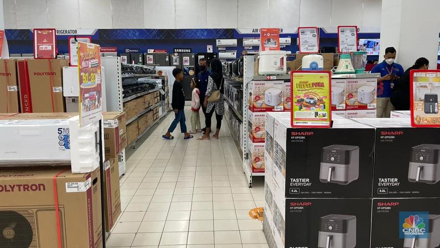 Transmart Full Day Sale di ITC BSD (CNBC Indonesia/Tety Purwanti)