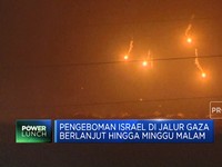 Ngeri! Ini Penampakan Langit Gaza Saat Dihujani Rudal Israel