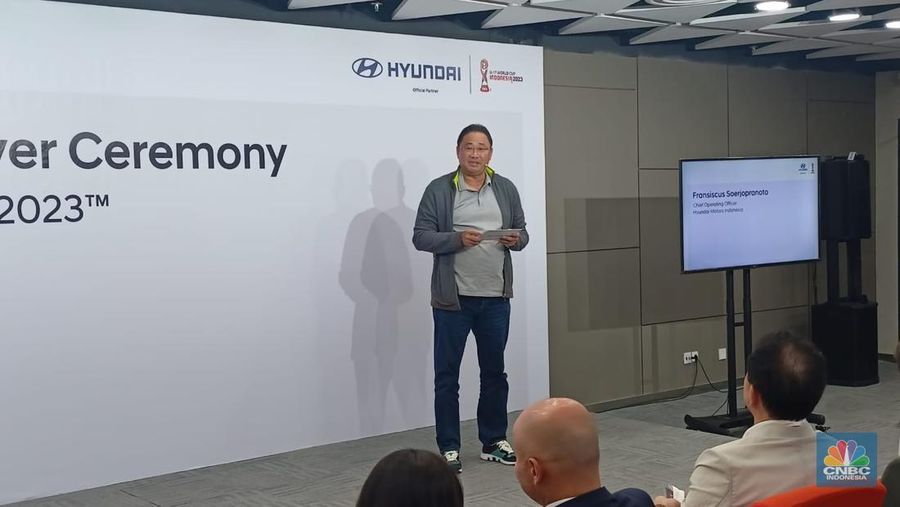 Chief Operating Officer PT Hyundai Motors Indonesia Fransiscus Soerjopranoto. (CNBC Indonesia/Ferry Sandi)