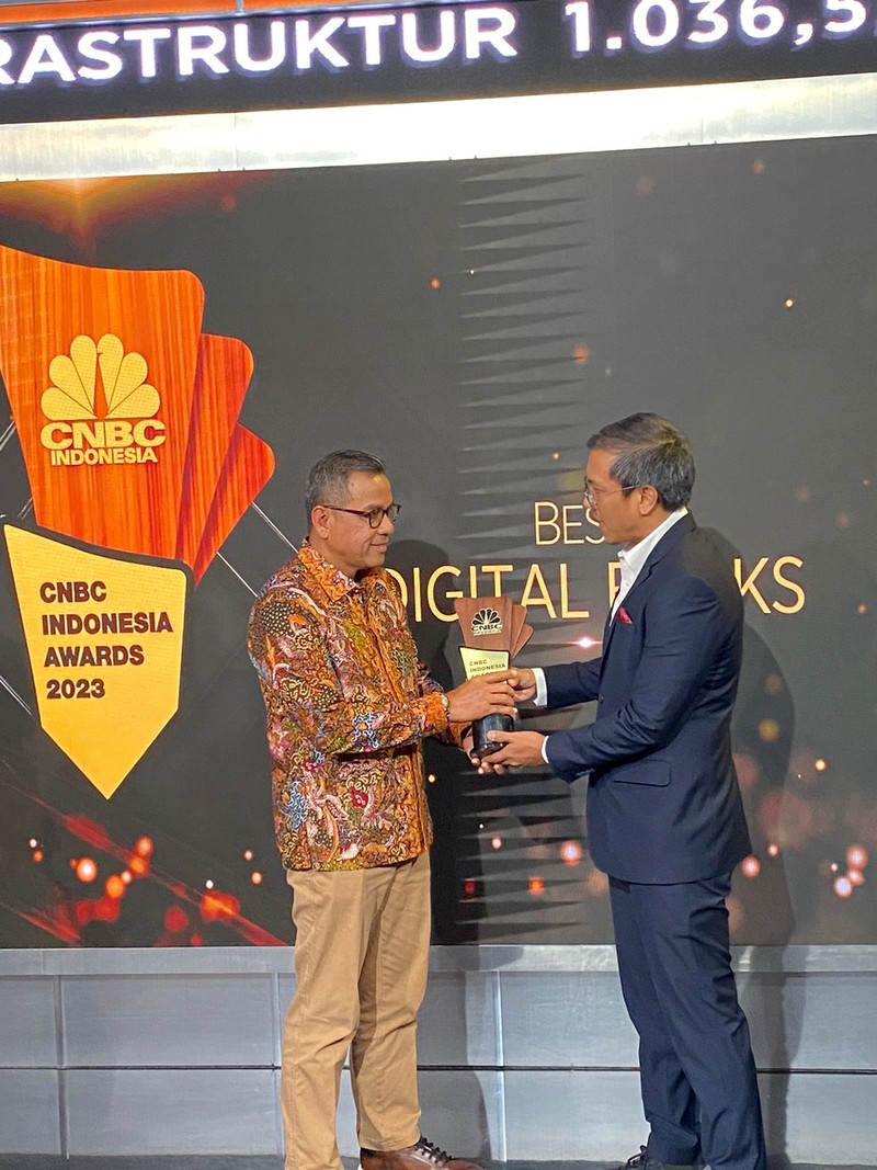 Director Of Wholesale And Institution Business BRI, Agus Noorsanto dalam acara Road To CNBC Indonesia Award 2023. (CNBC IndonesiaTV) Director Of Wholesale And Institution Business BRI, Agus Noorsanto dalam acara Road To CNBC Indonesia Award 2023. (CNBC IndonesiaTV)