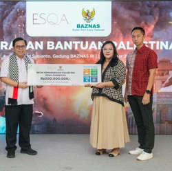 Sempat Ramai di Medsos, ESQA Akhirnya Sumbang Gaza Rp600 Juta