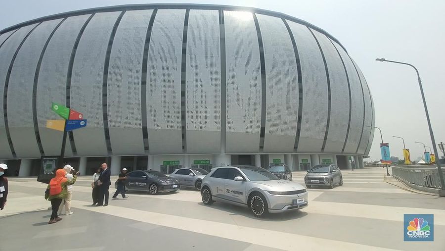Jakarta International Stadium (JIS). (CNBC Indonesia/Ferry Sandi)
