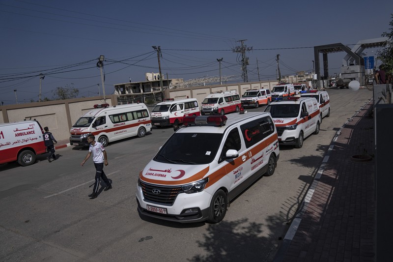 Gambar yang disediakan oleh Maxar Technologies ini menunjukkan gambaran penyeberangan perbatasan Rafah, antara Mesir dan Jalur Gaza pada Rabu, 1 November 2023. (Gambar satelit ©2023 Maxar Technologies via AP) Gambar yang disediakan oleh Maxar Technologies ini menunjukkan gambaran penyeberangan perbatasan Rafah, antara Mesir dan Jalur Gaza pada Rabu, 1 November 2023. (Gambar satelit ©2023 Maxar Technologies via AP)