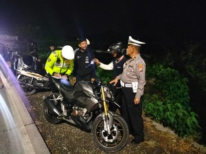 Pebalap Liar di Jalan Nasional Lamongan-Babat Terjaring Razia