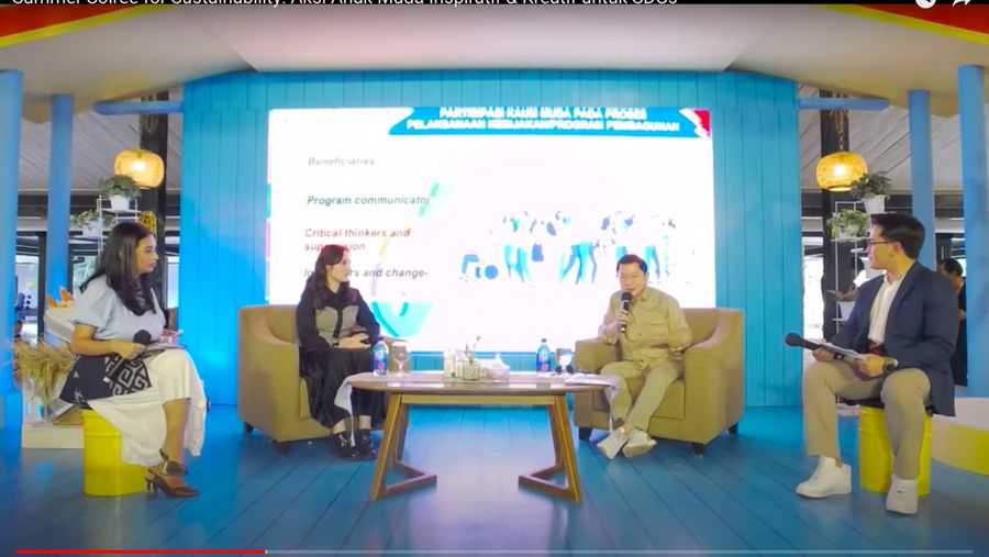 Tangkapan Layar Youtube Bappenas dalam Bincang Sore Sustainable Development Goals (SDGs) Annual Conference 2023 (SAC) Summer Soiree for Sustainability,
