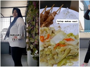 Bikin Pangling! Wanita Rutin Makan Nasi tapi Sukses Turun 31 Kg, Begini Triknya