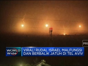 Viral! Rudal Israel Malafungsi & Berbalik Jatuh Di Tel Aviv