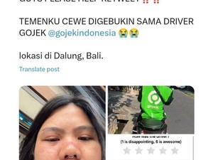 Tak Menyahut Diajak Ngobrol, Driver Ojol di Bali Hajar Penumpang