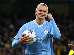 Man City Vs Young Boys: Haaland Selebrasi Ala Drogba, Ini Alasannya
