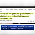Media Asing Soroti Anwar Usman Dicopot Dari Ketua MK