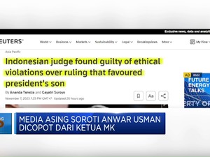 Media Asing Soroti Anwar Usman Dicopot Dari Ketua MK