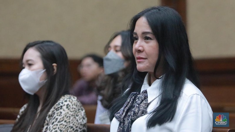 Terdakwa kasus gratifikasi dan TPPU Rafael Alun Trisambodo menjalani sidang lanjutan di Pengadilan Tipikor, Jakarta, Pusat, Rabu, (8/11/2023). (CNBC Indonesia/Muhammad Sabki)
