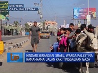 Warga Palestina ramai-ramai Jalan Kaki Tinggalkan Gaza