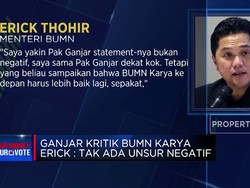 Ganjar Kritik BUMN Karya Erick : Tak Ada Unsur Negatif