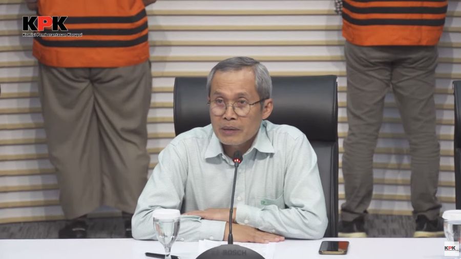 Konferensi Pers Pengembangan Perkara Dugaan Suap Di Direktorat Jendral Pajak. (Tangkapan Layar Youtube KPK RI)