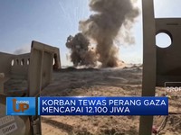 Korban Tewas Perang Gaza Mencapai 12.100 Jiwa