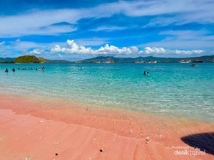Pesona Pink Beach yang Dinobatkan Jadi Pantai Terindah di Dunia