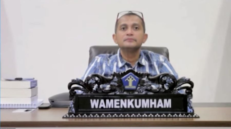 Wamenkumham RI, Edward Omar Sharif Hiariej. (Tangkapan Layar ²©²ÊÍøÕ¾ TV)