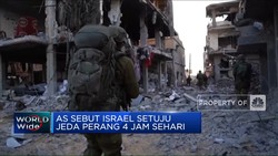 Video: AS Sebut Israel Setuju Jeda Perang 4 Jam Sehari