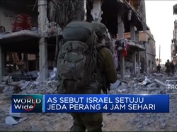 Video: AS Sebut Israel Setuju Jeda Perang 4 Jam Sehari