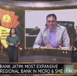 BJTM Raih Most Expansive Regional Bank in Micro & SME Lending