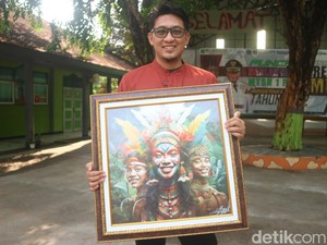 Top! Guru MTsN 1 Pati Sabet Penghargaan Digital Artwork Internasional