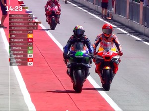 Morbidelli Geram dengan Aksi Towing Marc Marquez