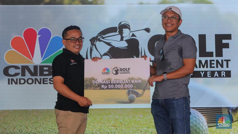 Turnamen Golf CNBC Indonesia. (CNBC Indonesia/Faisal Rahman)