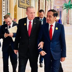 Jokowi dan Erdogan Mesra, Janji Selesaikan Konflik di Gaza