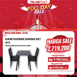 Murah Banget! Meja Makan di Transmart Cuma Rp 2 Jutaan