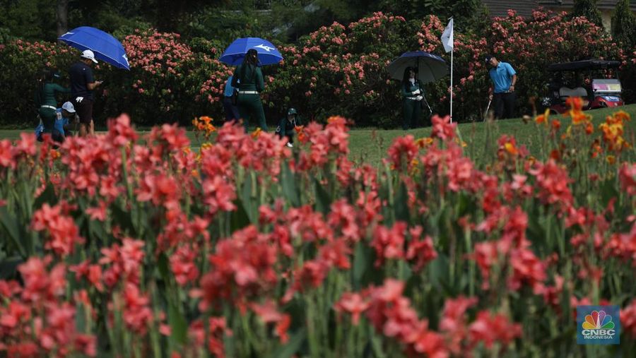 Turnamen Golf CNBC Indonesia. (CNBC Indonesia/Tri Susilo)