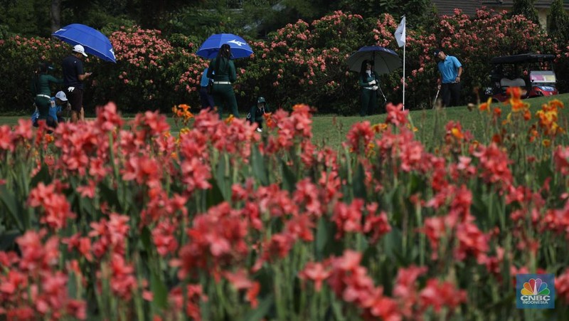 Turnamen Golf CNBC Indonesia. (CNBC Indonesia/Tri Susilo)