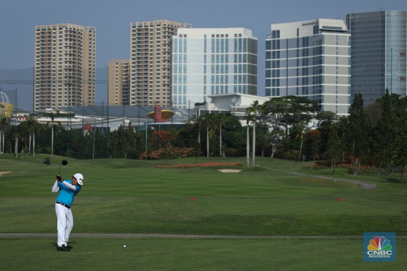 Turnamen Golf CNBC Indonesia. (CNBC Indonesia/Tri Susilo)