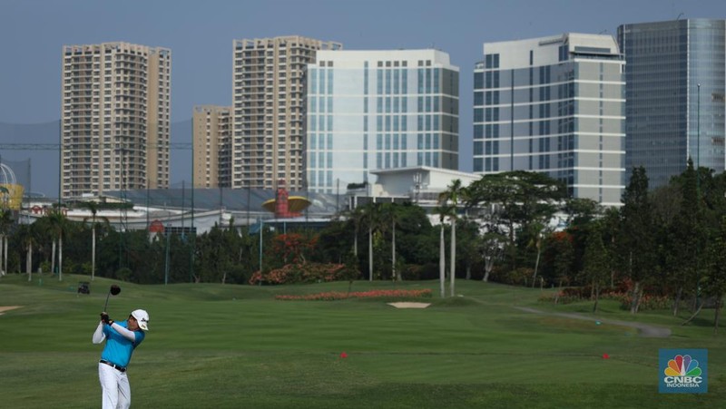 Turnamen Golf CNBC Indonesia. (CNBC Indonesia/Tri Susilo)