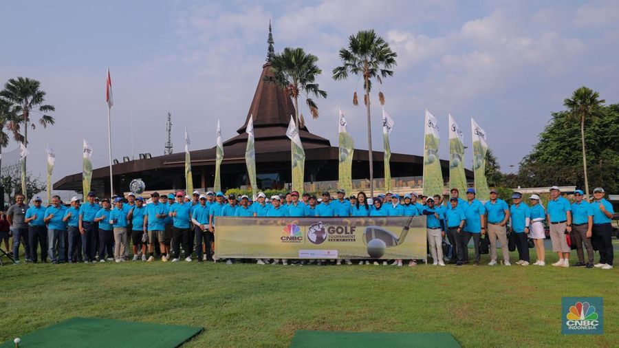 Turnamen Golf CNBC Indonesia. (CNBC Indonesia/Faisal Rahman)