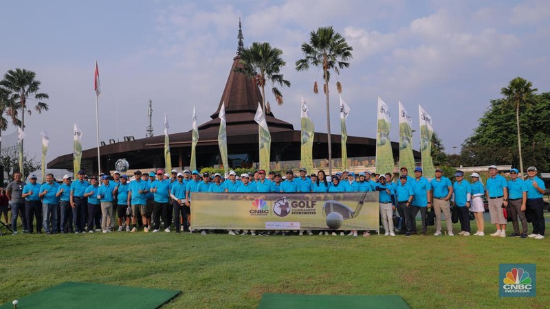 Turnamen Golf CNBC Indonesia. (CNBC Indonesia/Faisal Rahman)