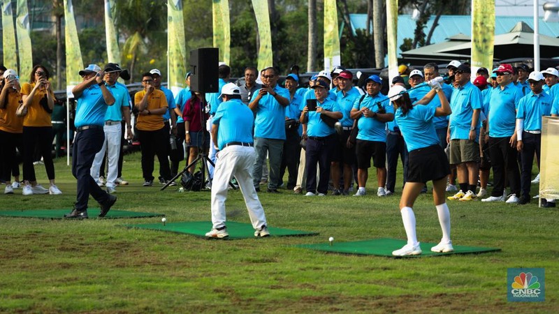 Turnamen Golf CNBC Indonesia. (CNBC Indonesia/Tri Susilo)