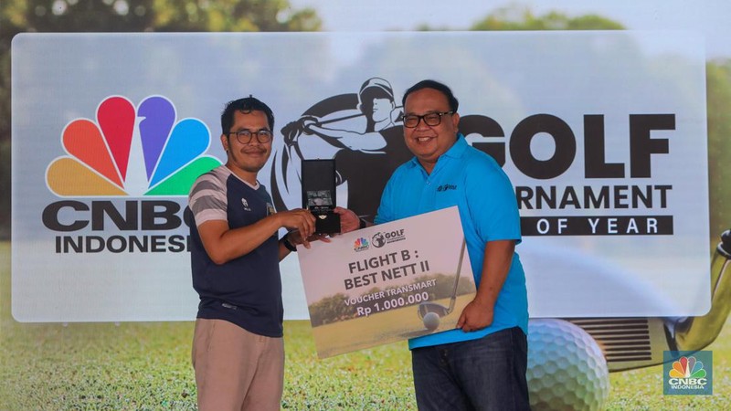 Turnamen Golf CNBC Indonesia. (CNBC Indonesia/Faisal Rahman)