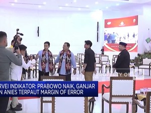 Survei Indikator: Elektabilitas Ganjar Turun, Prabowo Naik