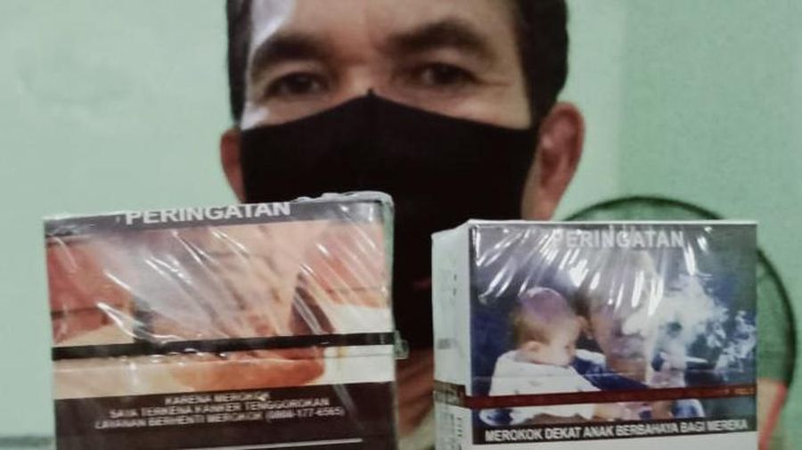 Peringatan di bungkus rokok. (Dok. detikcom)