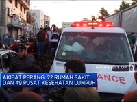 Perang, 22 Rumah Sakit & 49 Pusat Kesehatan di Gaza Lumpuh