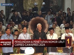 KPU Tetapkan Anies Nomor 1, Prabowo Nomor 2, Ganjar Nomor 3