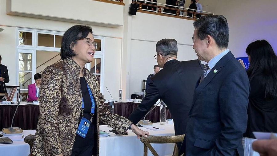 Menteri Keuangan Sri Mulyani Indrawati menghadiri serangkaian kegiatan APEC di San Franscisco, AS. (Instagram @smindrawati)