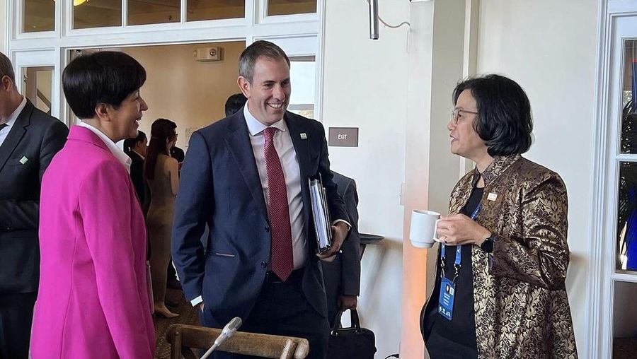 Menteri Keuangan Sri Mulyani Indrawati menghadiri serangkaian kegiatan APEC di San Franscisco, AS. (Instagram @smindrawati)