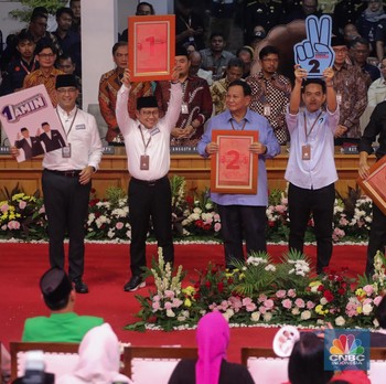 Menegangkan! Momen 3 Paslon Ambil Undian Nomor Urut Pilpres