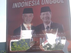 Baliho Ganjar-Mahfud Dirusak, PDIP Babel: Cara-cara Orde Baru